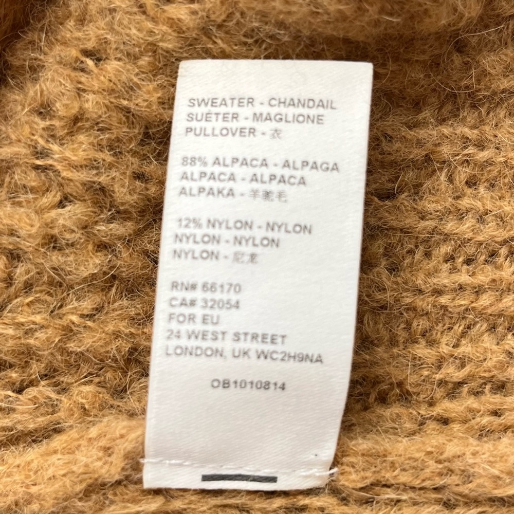 SOLD Free People Moonbeam V-Neck Alpaca Blend Sweater In Noon Sun - Picture 13 of 14